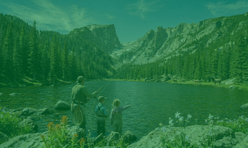 Family fishing